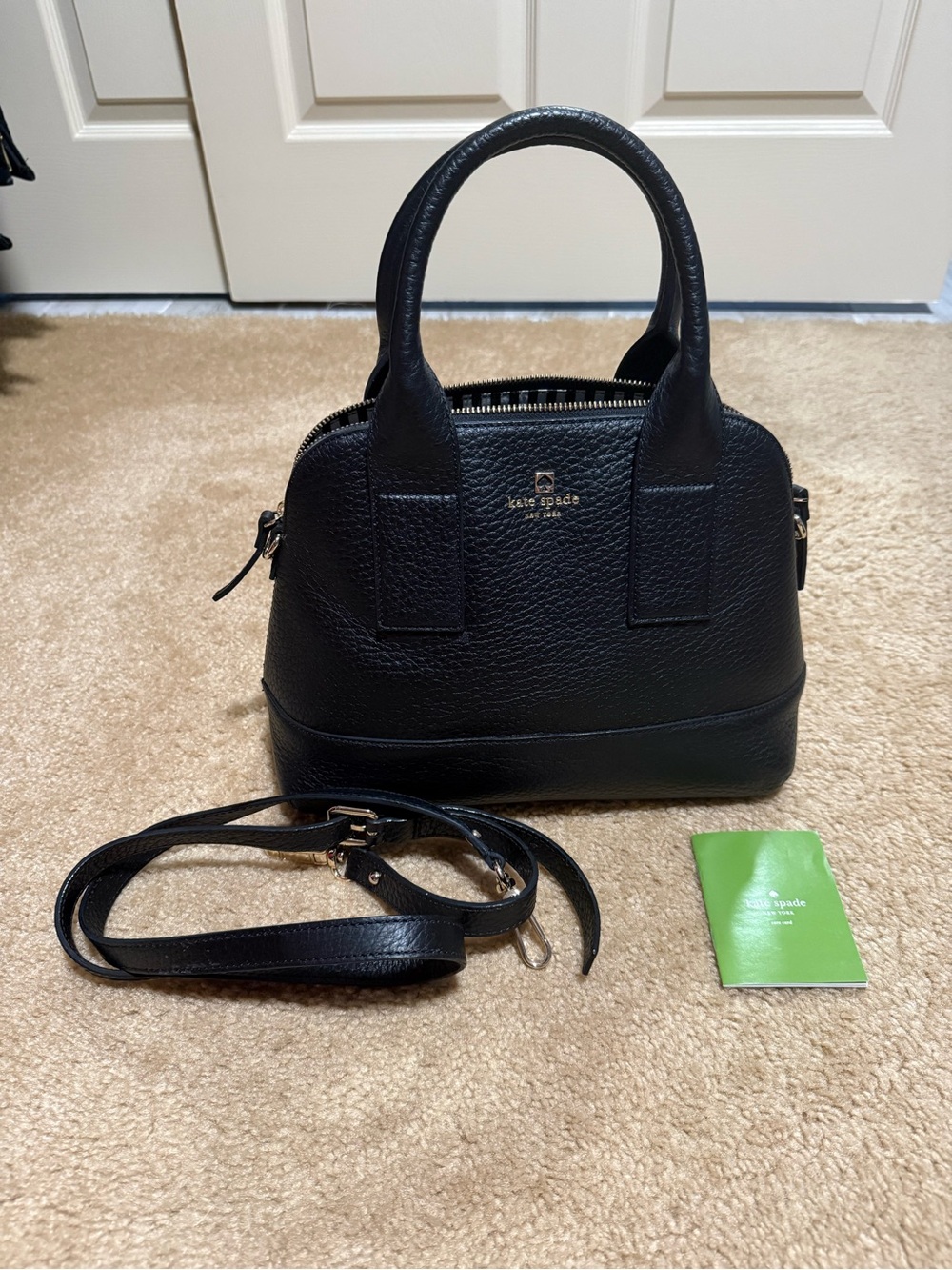 Kate Spade New York Southport Avenue Jenny Black NWOT + Dust Bag
